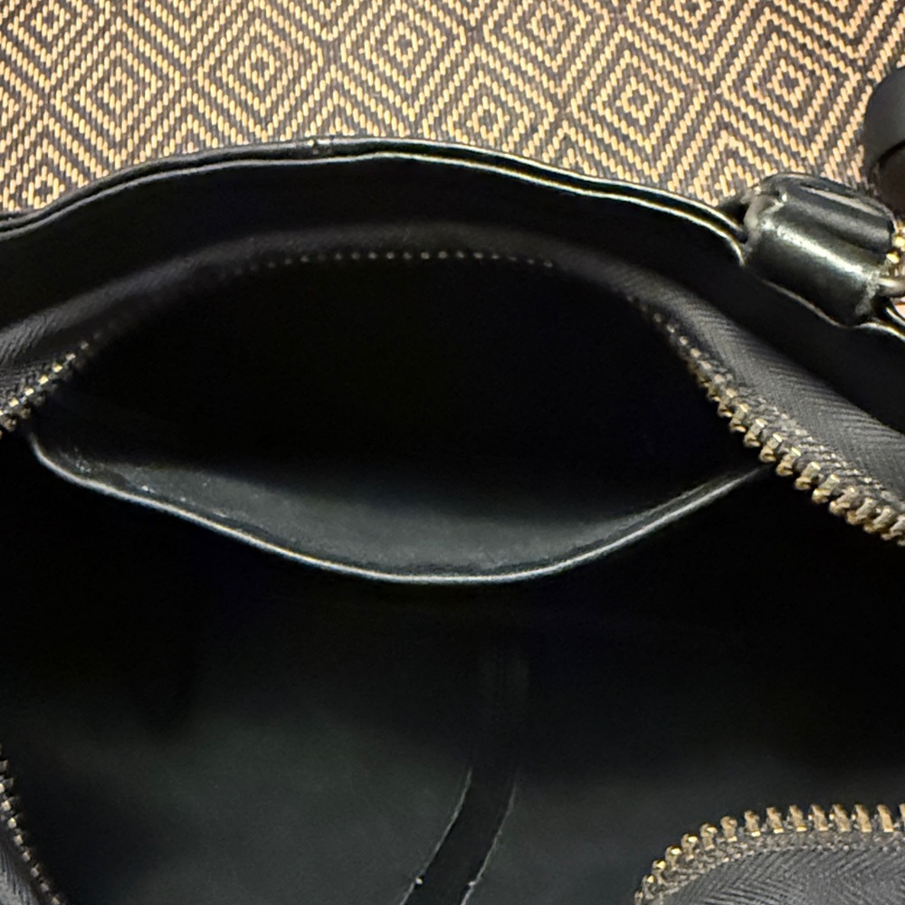 Vintage Coach Kisslock Skinny Tote GLUE IN REGISTRATION 9546 9450 9545 black NYC - Picture 12 of 14